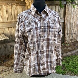 Western Style Shirt with Enamel Buttons